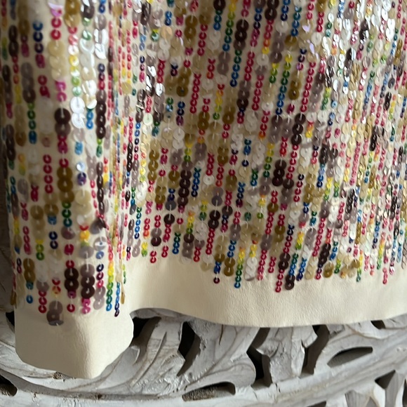 Trina Turk Spring mini sequin party dress.  Fun! Subtle and Spring ready dress❤️ - Picture 3 of 7